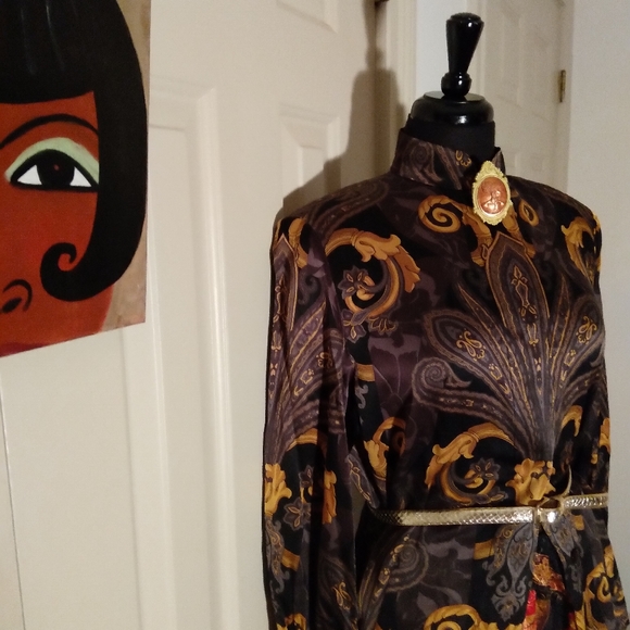 Gloria Sachs Tops - Vintage, Gloria Sachs, paisley blouse